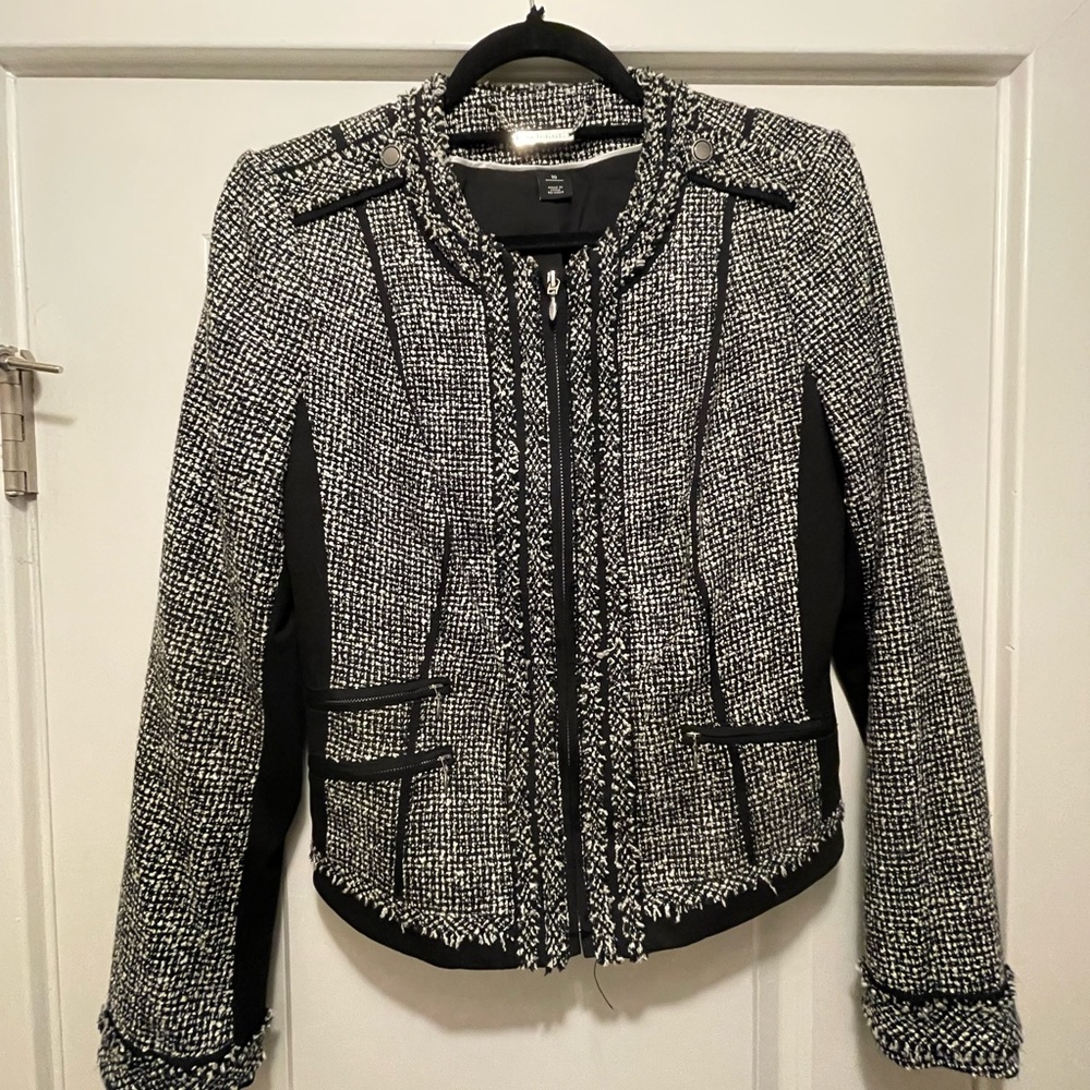 White House Black Market Tweed Blazer Women’s Size 10